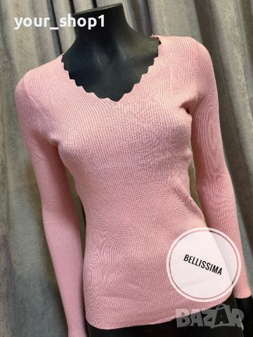 3 цвята дамска блуза рипс финно плетиво , снимка 2 - Блузи с дълъг ръкав и пуловери - 43370626