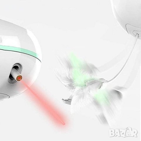 Автоматична интерактивна лазерна играчка за котки – електрическа произволна въртяща се лазерна показ, снимка 7 - За котки - 43562530