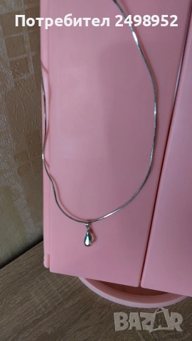 Колие с Кристал и Колие с Розов кристал, Нови, снимка 6 - Колиета, медальони, синджири - 53426483