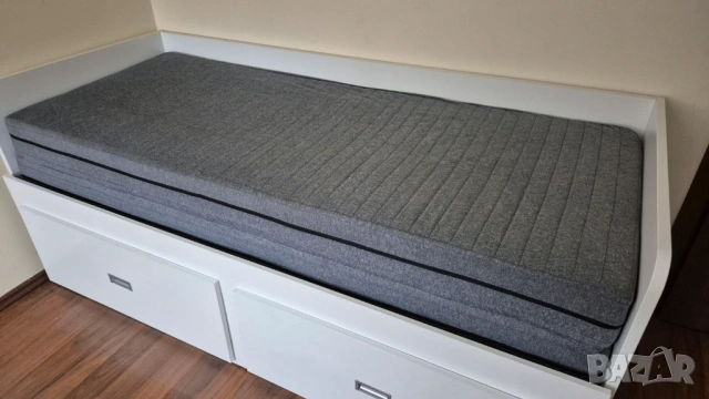 РАЗТЕГАЕМО ЛЕГЛО С 2-ДВОЕН МАТРАК БЕРГЕН 2 Х 80/200 СМ, снимка 2 - Спални и легла - 53303027