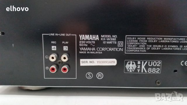 Дек Yamaha KX-W392, снимка 3 - Декове - 27621974
