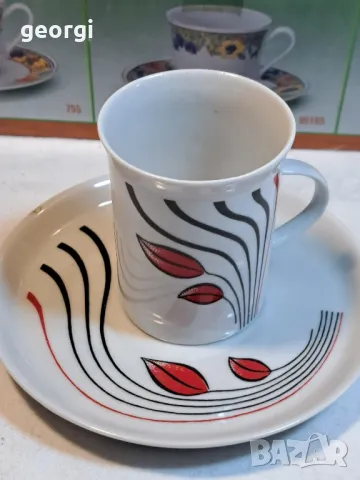 български порцеланов сервиз за кафе Разград   5/4, снимка 5 - Сервизи - 49103825