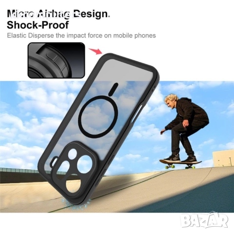 IMAK UX-9B Магнитен Калъф за Oppo Find X9 Pro 5G- PC + TPU, SGS сертифакат от падане, MagSafe, Вкл. , снимка 7 - Калъфи, кейсове - 52705370