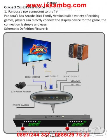 Аркадна игра Pandora Box 5S с 1299 игри, снимка 8 - Други игри и конзоли - 28529294