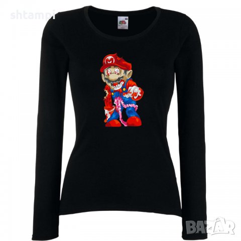 Дамска тениска Mario Zombie 6 Игра,Изненада,Подарък,Празник,Повод, снимка 2 - Тениски - 37238177