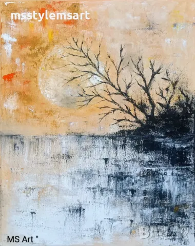 Душевен покой " Абстрактна картина , снимка 1