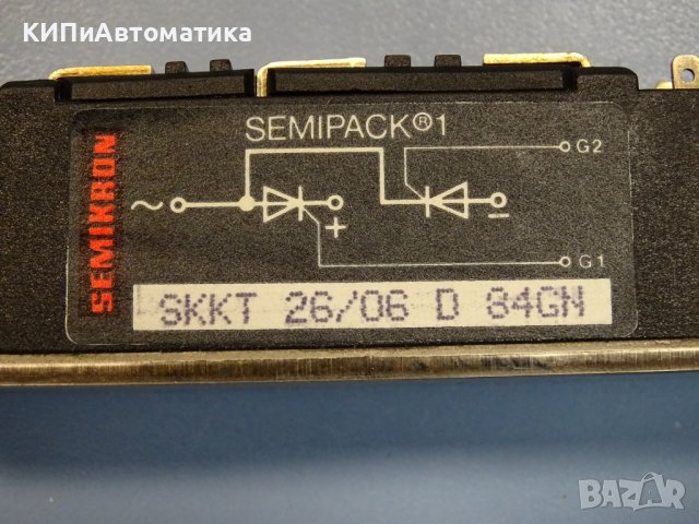 модул SEMIKRON Semipack SKKT 26/06 D 84GN Thyristor Module, снимка 3 - Резервни части за машини - 37653360