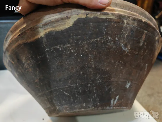 Стара голяма керамична купа 37/14 см, снимка 9 - Антикварни и старинни предмети - 47720442