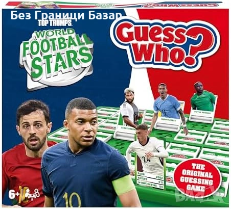Нова английска Настолна Игра Guess Who Футболни Звезди – 6+ Години, снимка 2 - Настолни игри - 51760946