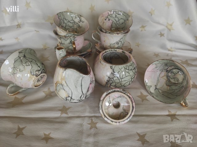 Сервиз за кафе и чай от фин (костен) порцелан, снимка 6 - Сервизи - 38052440