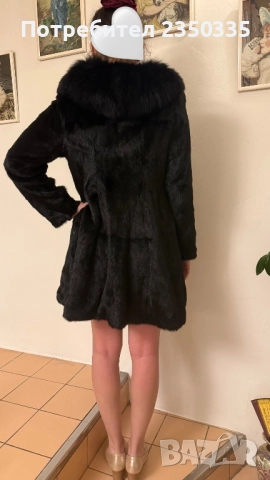 Ново палто от цяла норка с яка от лисица , снимка 4 - Палта, манта - 52931160