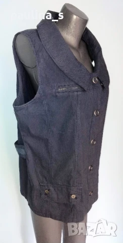 Два различни броя / Дънков елек тип риза и елек тип туника / голям размер , снимка 12 - Елеци - 29468958