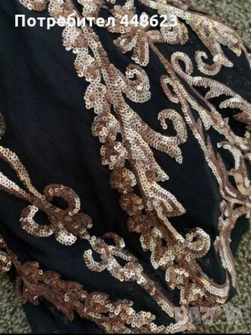 Официална дълга  рокля с паети , снимка 6 - Рокли - 26260780