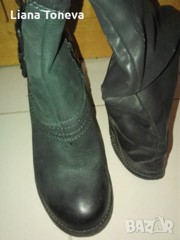 черни високи ботуши"Марко Тоцци", снимка 10 - Дамски ботуши - 27390816