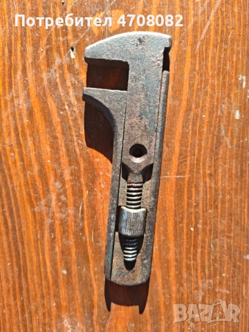  Стар регулируем гаечен ключ, снимка 3 - Ключове - 53089082