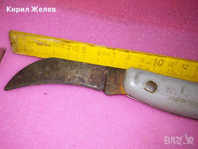 СТАР РУСКИ РЯДЪК КОЛЕКЦИОНЕРСКИ ДЖОБЕН НОЖ за АШЛАДИСВАНЕ СССР ДЖОБНО НОЖЧЕ ЧИРЕНИ БАКЕЛИТ 43127, снимка 16 - Колекции - 44119284