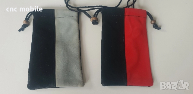 Калъф за телефон - текстилна торба с връзки