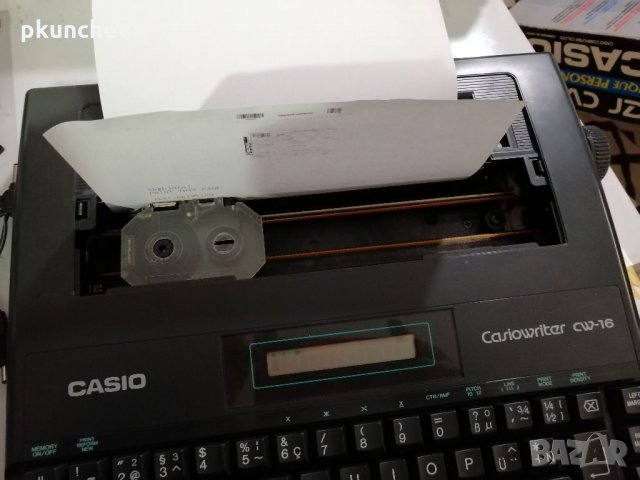 Ретро, пишеща машина CASIO Casiowriter CW-16, снимка 10 - Антикварни и старинни предмети - 35300354