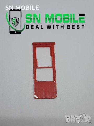 Сим държач за Samsung A20 червен употребяван, снимка 1 - Резервни части за телефони - 43511753