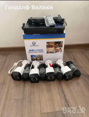 ВИДЕОНАБЛЮДЕНИЕ С 4 КАМЕРИ FULL АHD, снимка 3 - Комплекти за видеонаблюдение - 49324565
