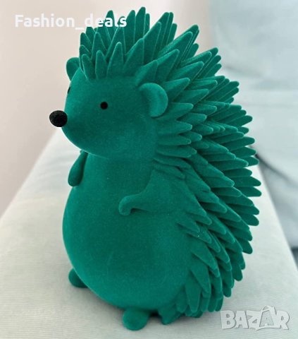 Нова Статуя скулптура на зелен таралеж Фигурка животно Декор стая 16 см, снимка 9 - Декорация за дома - 40754119