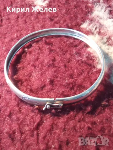 Стара СТИЛНО РЪЧНО ОРНАМЕНТИРАНА РЕТРО АРТ СРЕБЪРНА ГРИВНА СРЕБРО 925 МАЙСТОРСКА ИЗРАБОТКА 49296, снимка 13 - Антикварни и старинни предмети - 48492997