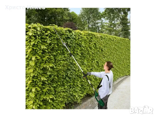 Parkside Храсторез Електрическа ножица за жив плет 710W с дълга дръжка, снимка 2 - Други инструменти - 47921211