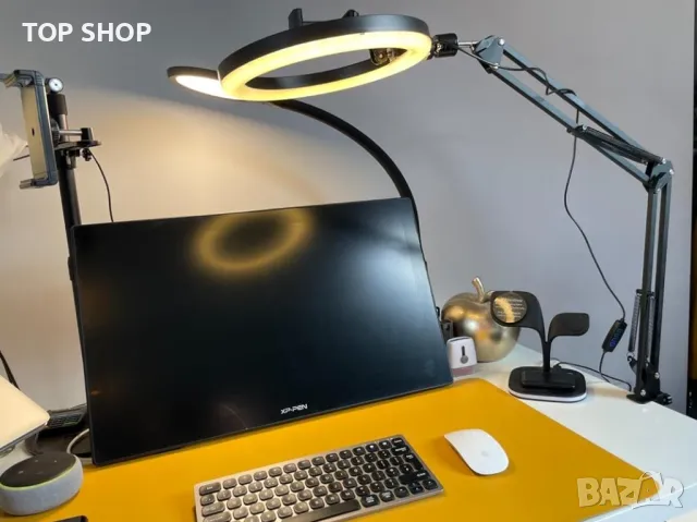 Нова Стойка регулируема за телефонна камера с 10-инчова пръстенова светлина за видеозапис телефон, снимка 4 - Друга електроника - 49532816