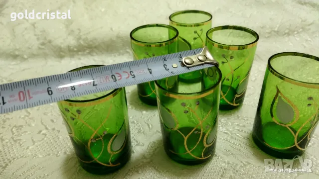 стари стъклени чаши чашки , снимка 3 - Антикварни и старинни предмети - 48840715