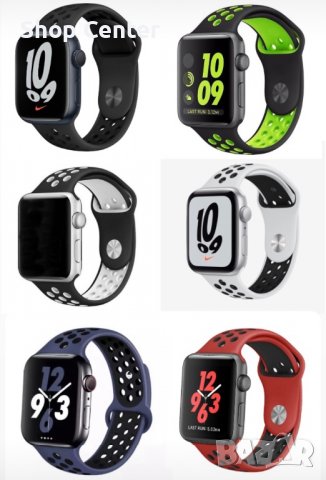 Спортна силиконова каишка Apple Watch 49mm 45mm 44mm 42mm 41mm 40mm 38mm