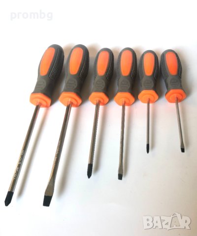 професионален комплект 6 бр. отвертки WERCKMANN, внос от Германия, снимка 5 - Отвертки - 43789609