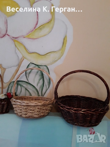 Кошници плетени, снимка 3 - Декорация за дома - 53504715