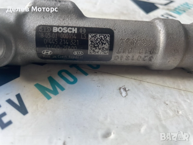 0445214321, 31400-2F600 горивна рейка рейл от Kia Sportage 2.0 CRDI, engine D4HA, gearbox JMJQA4, снимка 5 - Части - 51849693