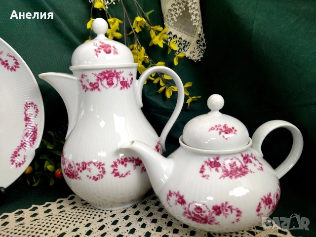 Seltmann Bavaria розова красота , снимка 18 - Чаши - 52970955