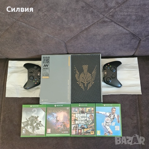 XBOX ONE 1TB Call of Duty Advanced Warfare + 2 джойстика + 4 игри PS5 PS4 PlayStation