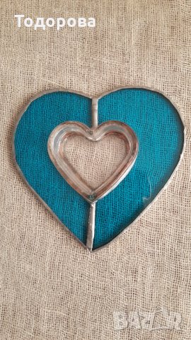 Дизайнерски съдчета от цветно стъкло и метал , снимка 5 - Антикварни и старинни предмети - 26704847