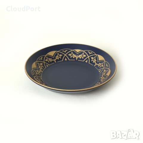 ПЪЛЕН СЕРВИЗ ЗА МАСА, KERAMIKA, GOLD, 24 ЧАСТИ, КЕРАМИКА, ЖЪЛТО/ СИН, снимка 13 - Сервизи - 43582732