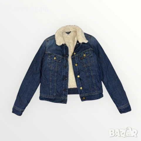 Дамско дебело дънково яке LEE