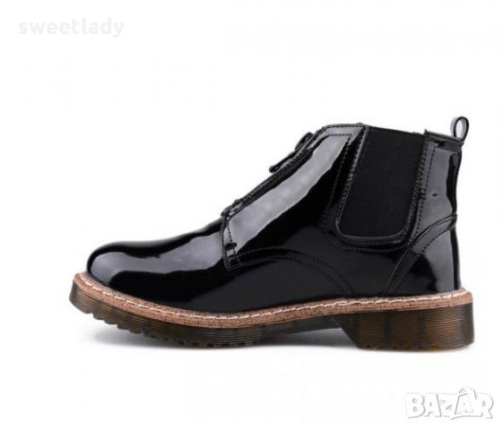 Супер промо-боти лак с цип, снимка 2 - Дамски боти - 28486641