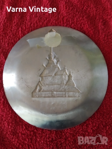 Колекционерска метална чиния NORGE Норвегия., снимка 3 - Колекции - 51892443