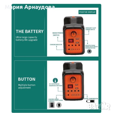 Мобилна соларна система DAT AT-9011B, снимка 5 - Соларни лампи - 40515670