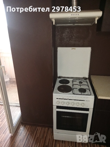 Готварска печка на ток и газ, снимка 5 - Печки, фурни - 51846419