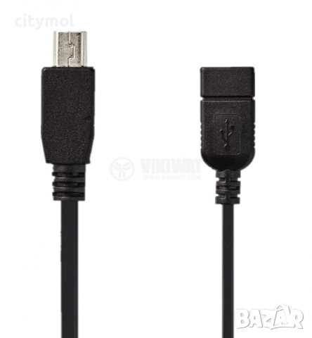 Удължителен кабел Mini USB 5-пинов мъжки към Mini USB женски, USB 2.0, 1.5 м, снимка 3 - USB кабели - 52656584