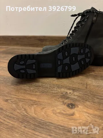 Дамски боти от естествен набук Caprice, снимка 4 - Дамски боти - 47655365