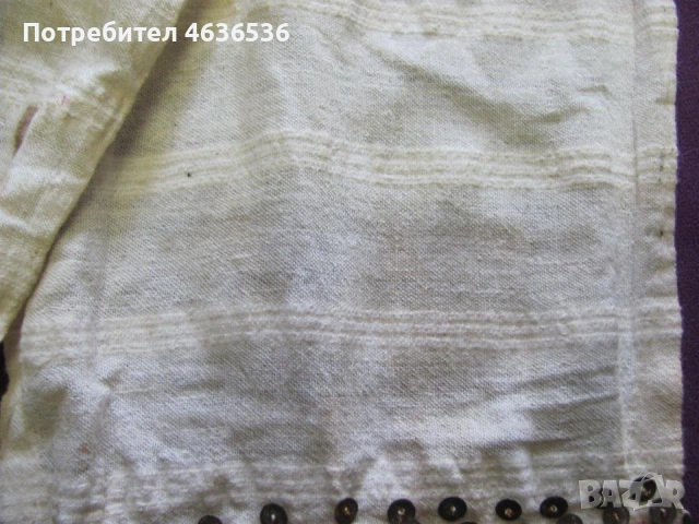 19век кенарена кърпа, мъниста и пайети 140х17см., снимка 10 - Антикварни и старинни предмети - 53322518