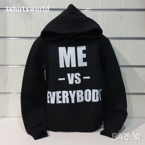 Нов детски суичър с дигитален печат Me VS Everybody, снимка 5 - Детски анцузи и суичери - 35277159