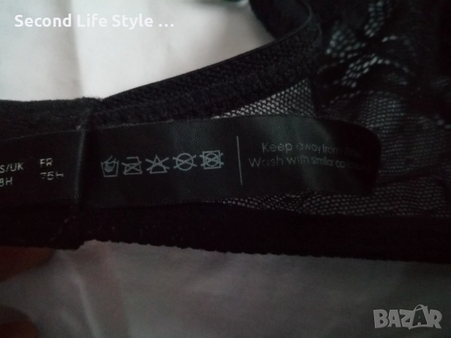 60H черен дантелен сутиен марка Change Lingerie (колекция Intimate), снимка 16 - Бельо - 52899953