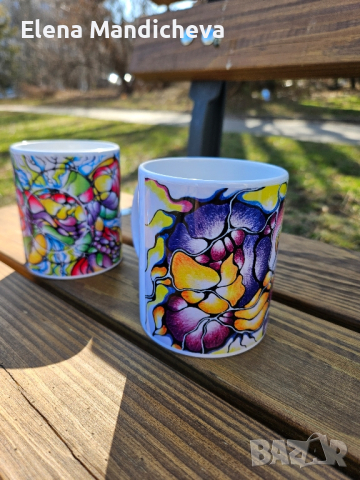 Чаша, керамична, уникален дизайн, кафе, чай, снимка 2 - Декорация за дома - 44894184