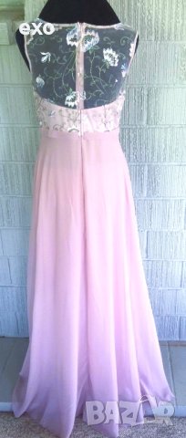 Официална рокля, Дълга рокля, Рокля бродерия, Макси рокля, Розова рокля, снимка 2 - Рокли - 43295622