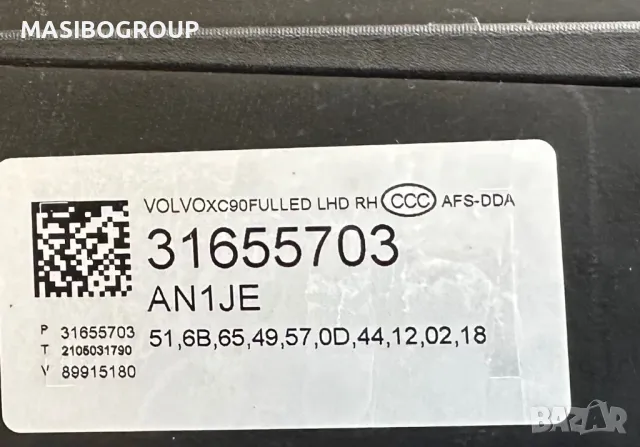 Фар десен фарове FULL LED ACTIVE HIGH BEAM за Волво ХЦ90 Volvo XC90, снимка 15 - Части - 46058168